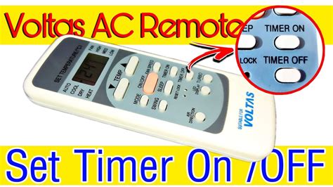 How To Set Timer Off In Voltas Ac Remote