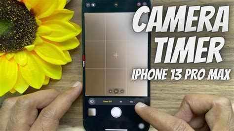 how to set timer on iphone 13 pro camera