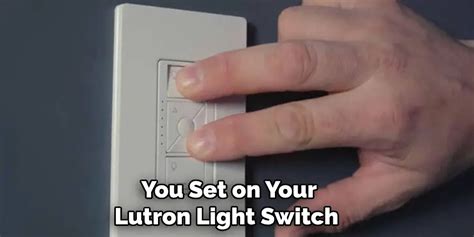 how to set timer on lutron light switch