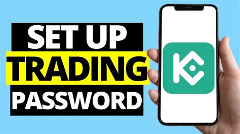 how to set trading password on kucoin