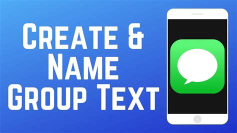 how to set up a group text on iphone and name it