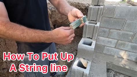 How To Set Up A String Line For Bricklaying