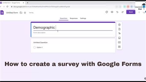 how to set up a survey using google forms