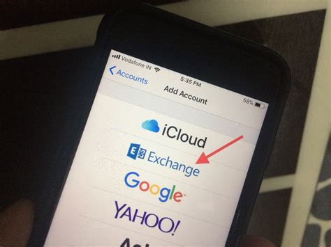 how to set up an exchange email on my iphone