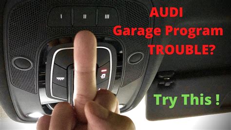 how to set up audi garage door opener