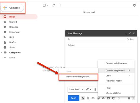 how to set up auto response in gmail