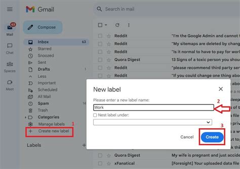 how to set up automatic folders in gmail