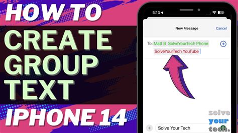 how to set up group text on iphone