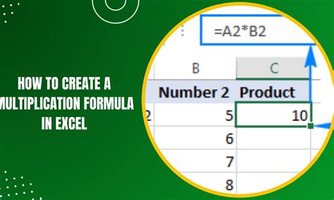 how to set up multiplication formula in excel