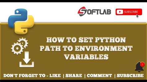 how to set up path and environment variables in python