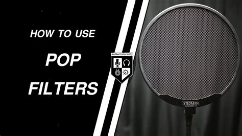 How To Set Up Pop Filter