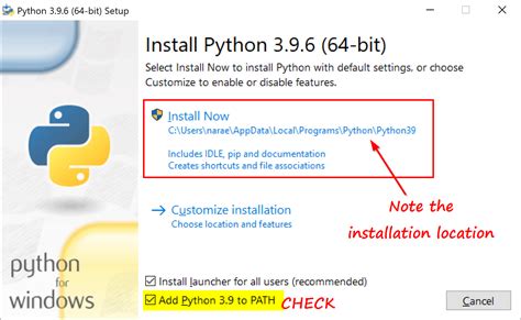 how to set up python for windows