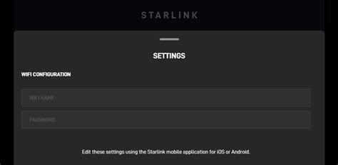 how to set up wifi password starlink
