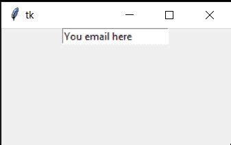 how to set value in entry tkinter