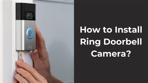 How To Setup A Ring Doorbell Camera