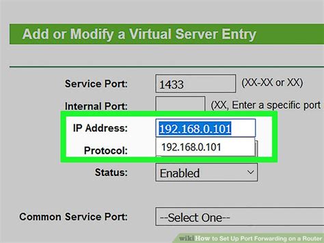 how to setup port forwarding on router