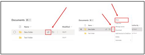 how to share a folder in sharepoint