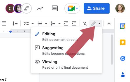 how to share a google doc for editing