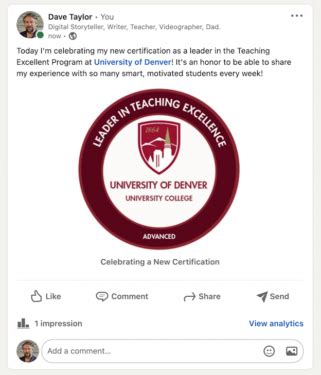 how to share a pdf certificate in linkedin