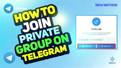 how to share a private group on telegram