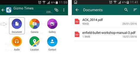 how to share documents from whatsapp to email