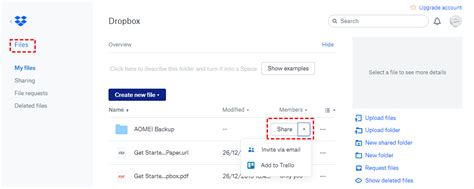 how to share dropbox folder with someone