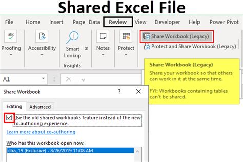 how to share excel file for editing office 365