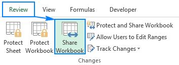 how to share excel file for multiple users mac