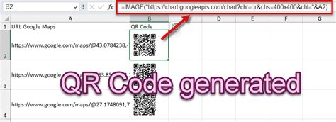 how to share excel file with qr code