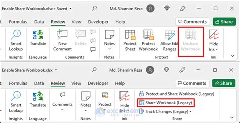 how to share excel workbook and allow editing