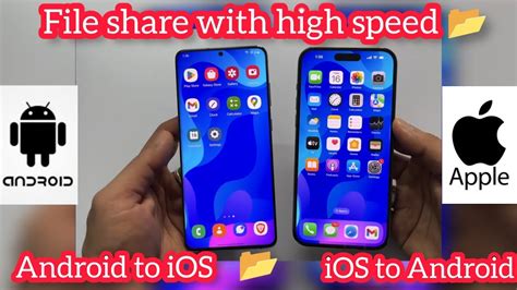 how to share files from android to ios