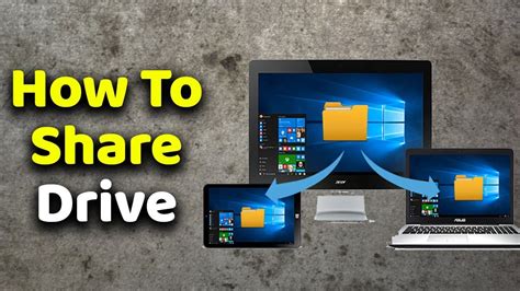 how to share folders and drives from one computer to another computer