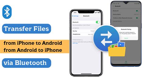 how to share from iphone to android via bluetooth