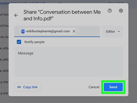 how to share google drive files on whatsapp