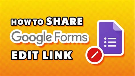 how to share google form edit link
