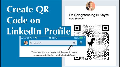 how to share linkedin profile using qr code