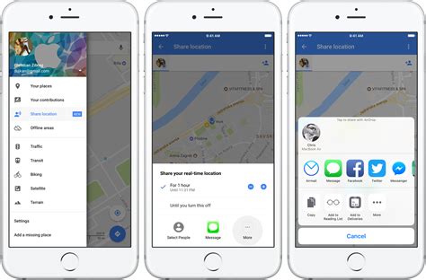 how to share map location with someone
