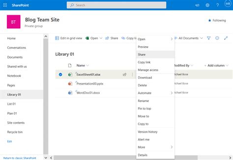 how to share multiple files in sharepoint online