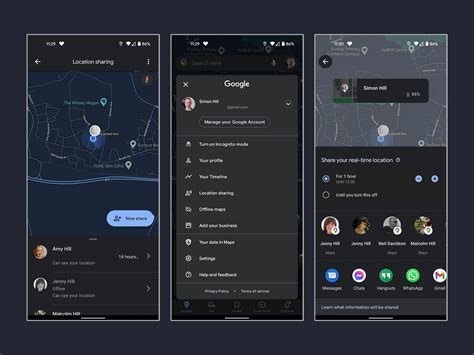 how to share my location with android user