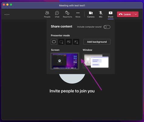 how to share presentation on teams without showing notes
