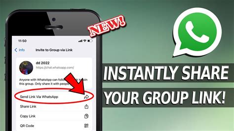 how to share whatsapp group link on google
