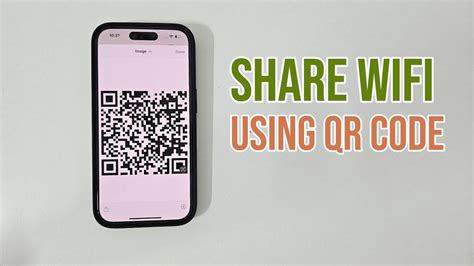 how to share wifi from android to iphone using qr code