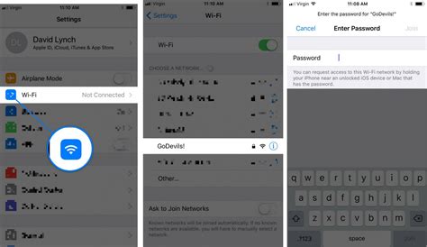 how to share wifi password from iphone with mac