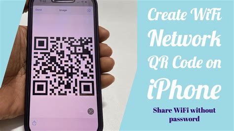 how to share wifi password with qr code iphone
