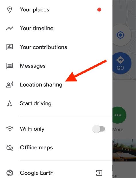 how to share your location with android user