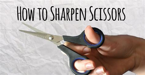 How To Sharpen Scissors With Sharpener