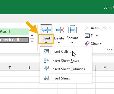 how to shift text down within a cell in excel
