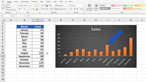 How To Show Data In Excel Bar Graph