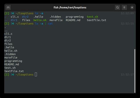 how to show files in linux terminal