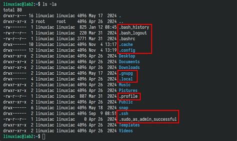 how to show hidden directories in linux terminal